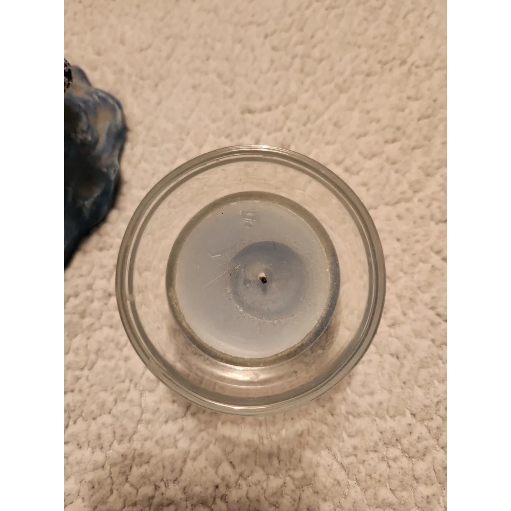 Vintage 90's Dolphins and ocean candle holder and tea light candle